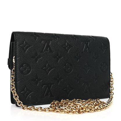 Louis Vuitton Empreinte Vavin Chain Wallet Black 3 of 8