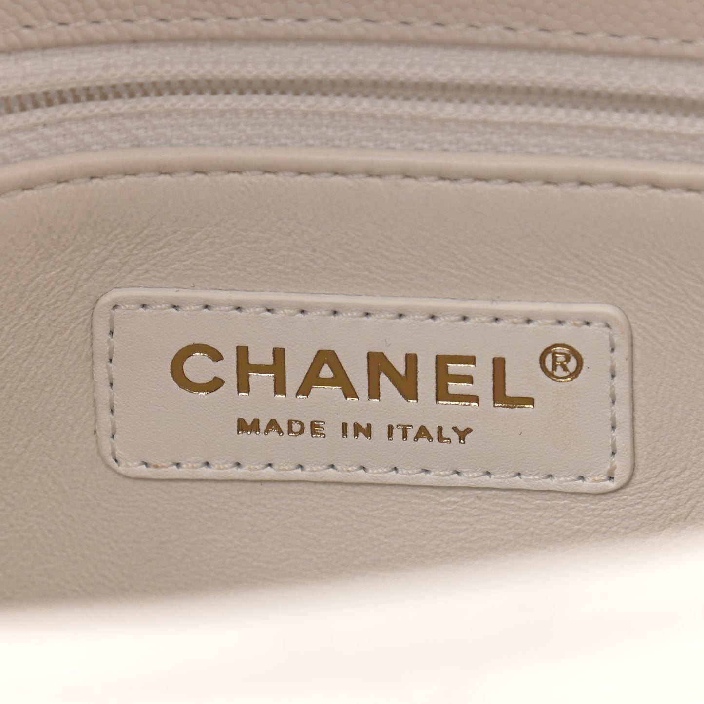 Caviar Quilted Small Coco Handle Flap White