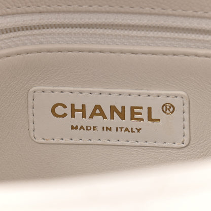 Chanel Caviar Quilted Small Coco Handle Flap White 6 of 11
