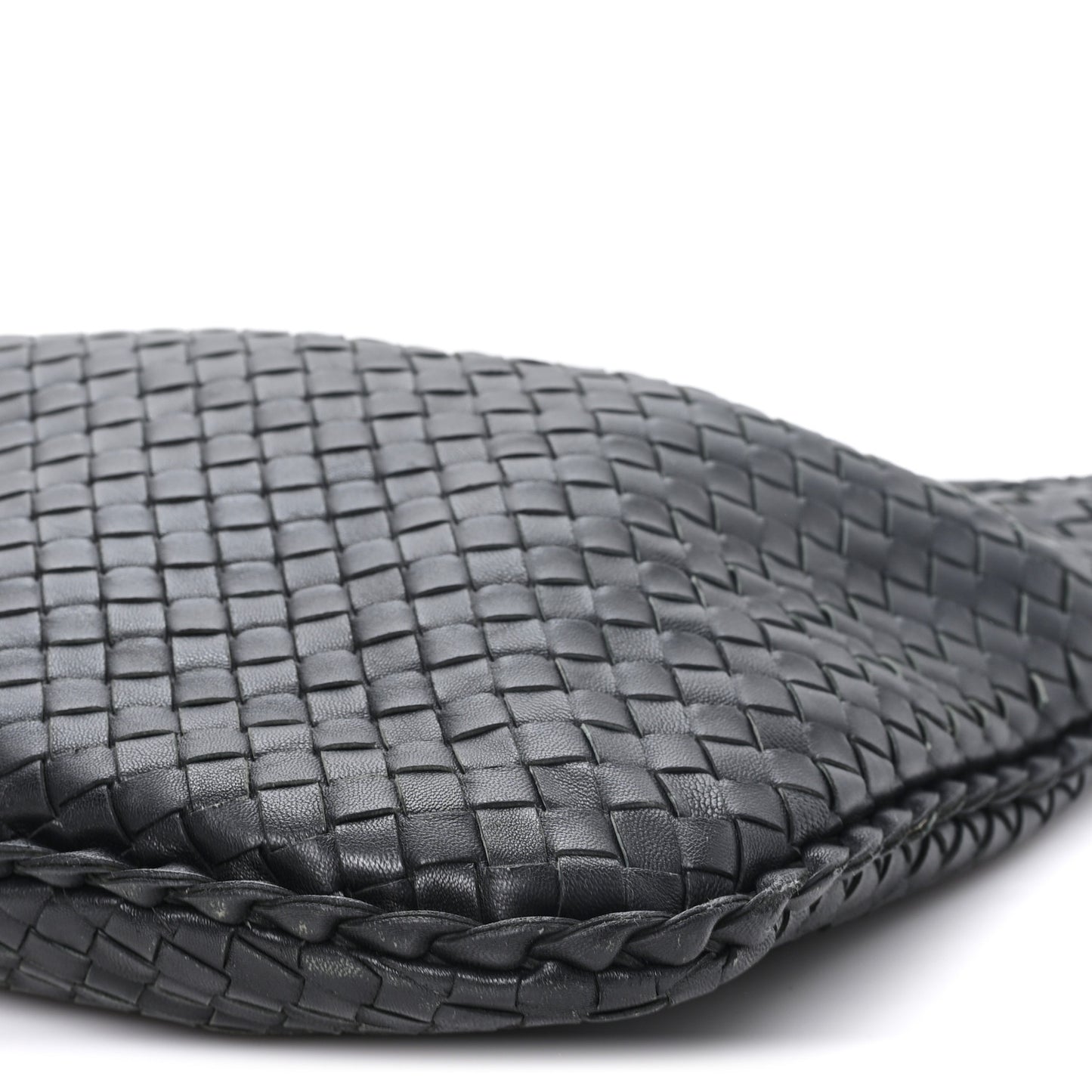 Nappa Intrecciato Medium Veneta Hobo Black