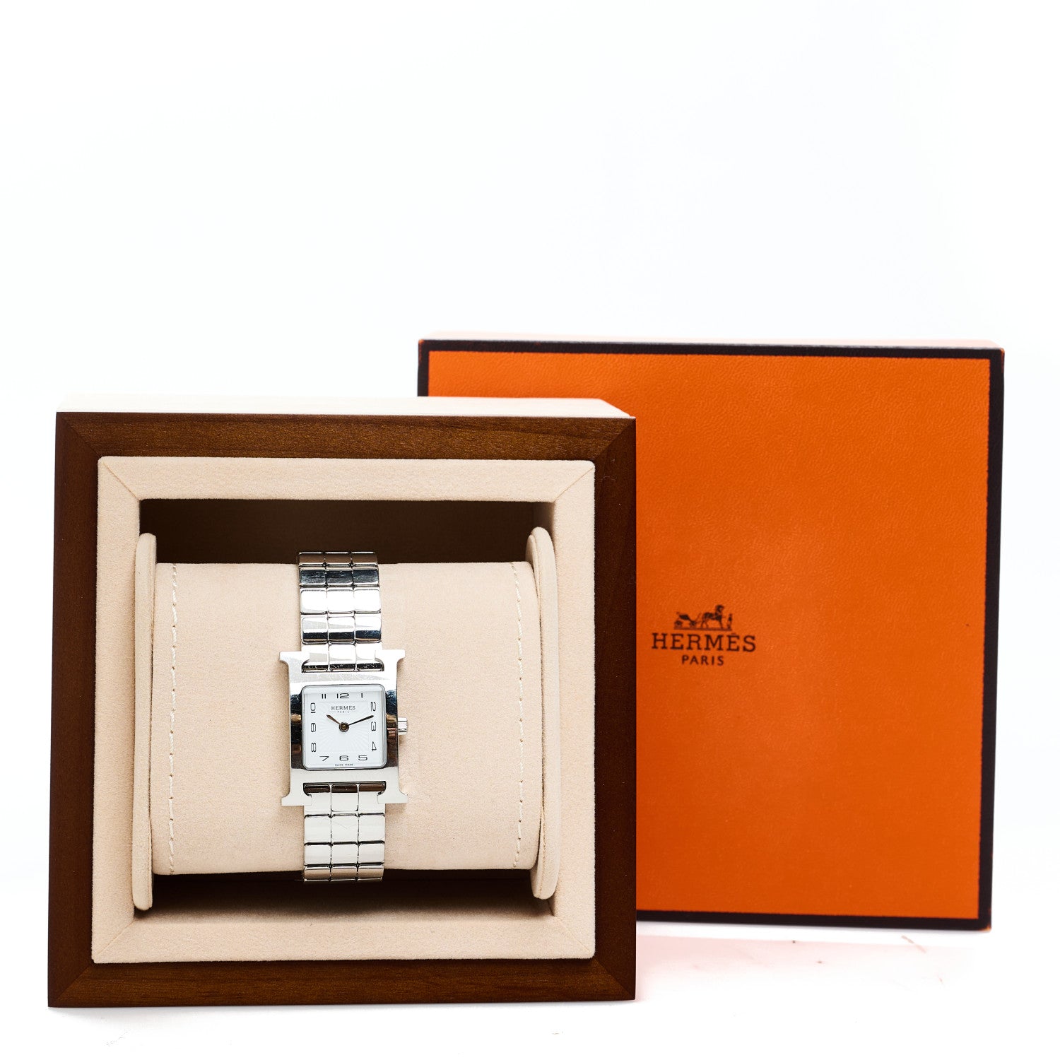 Hermes Stainless Steel 21mm Heure H Hour Quartz Watch 5 of 5