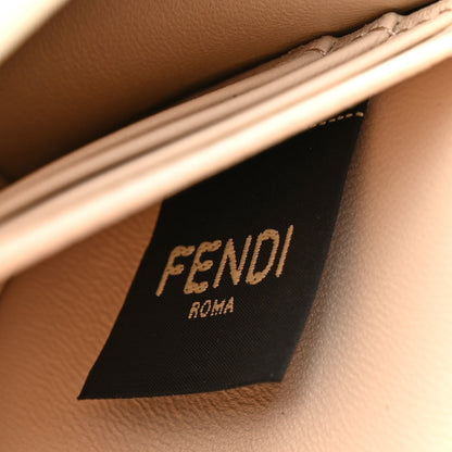 Fendi Nappa Matisse FF Embossed Wallet On Chain Baguette Camelia 6 of 17
