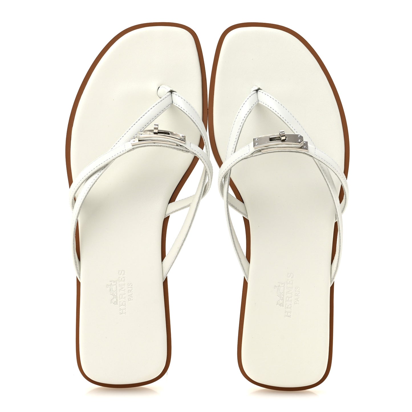 Calfskin Miss Sandals 37 White