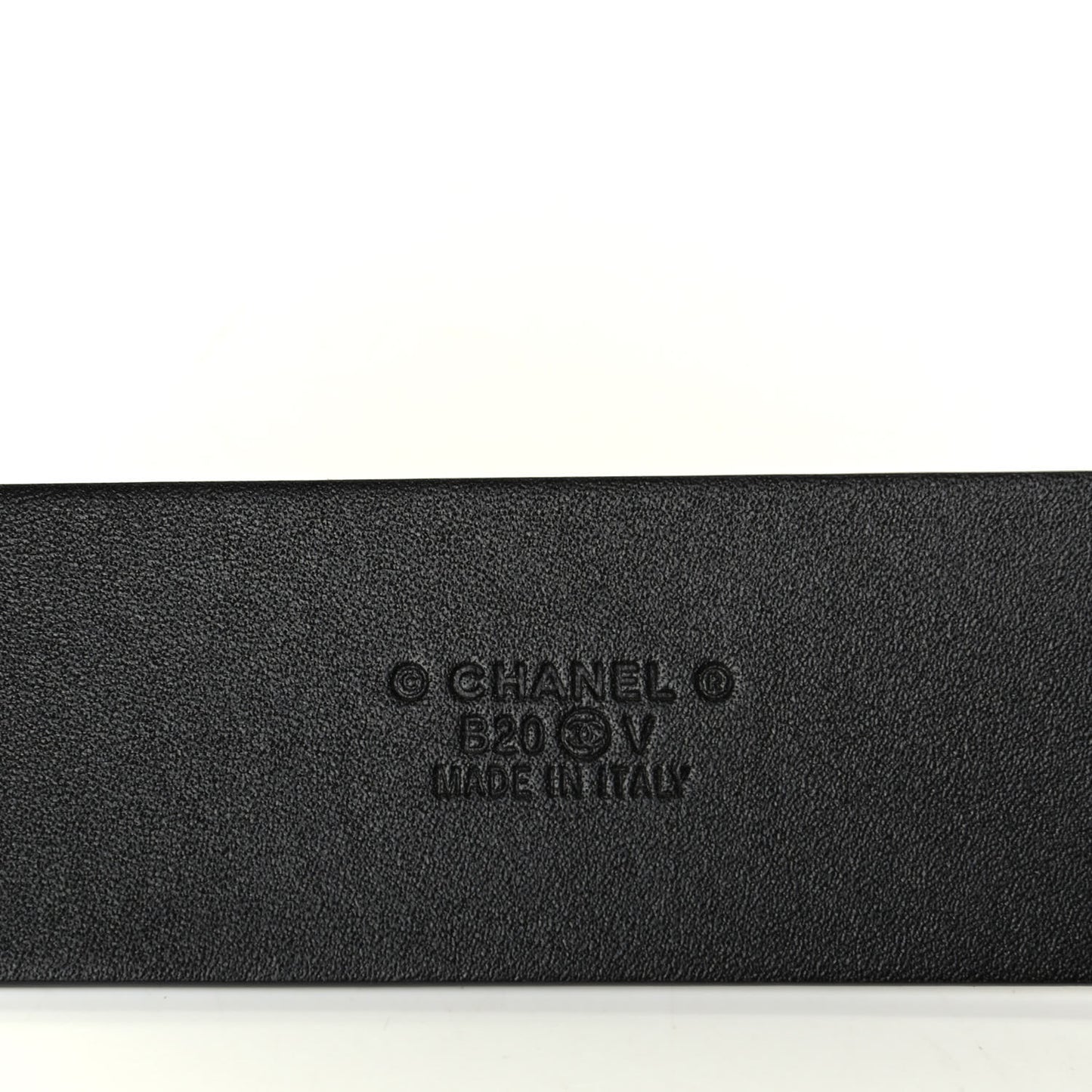 Calfskin CC Chain Belt 90 36 Black