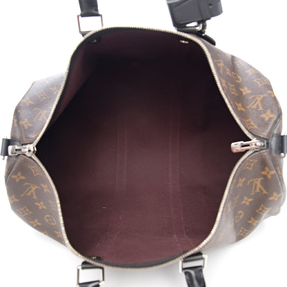 Louis Vuitton Monogram Macassar Keepall Bandouliere 45 4 of 11
