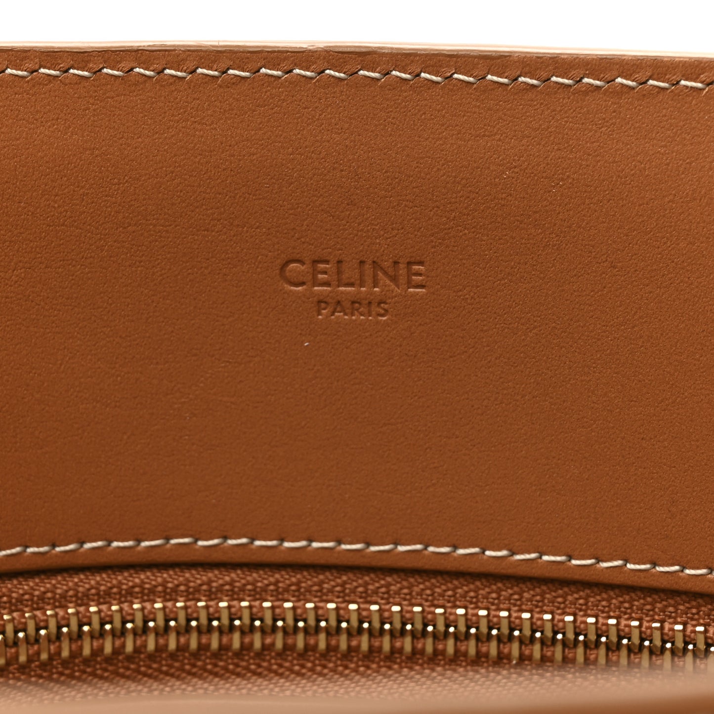 Canvas Calfskin Logo Print Small Vertical Cabas Natural Tan
