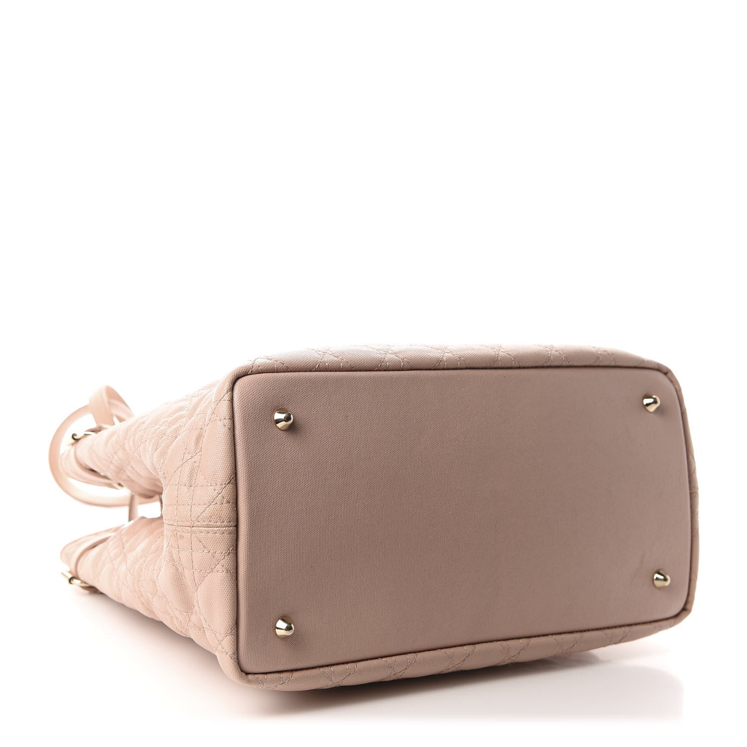 Christian Dior Coated Canvas Cannage Medium Panarea Tote Rosato 4 of 13