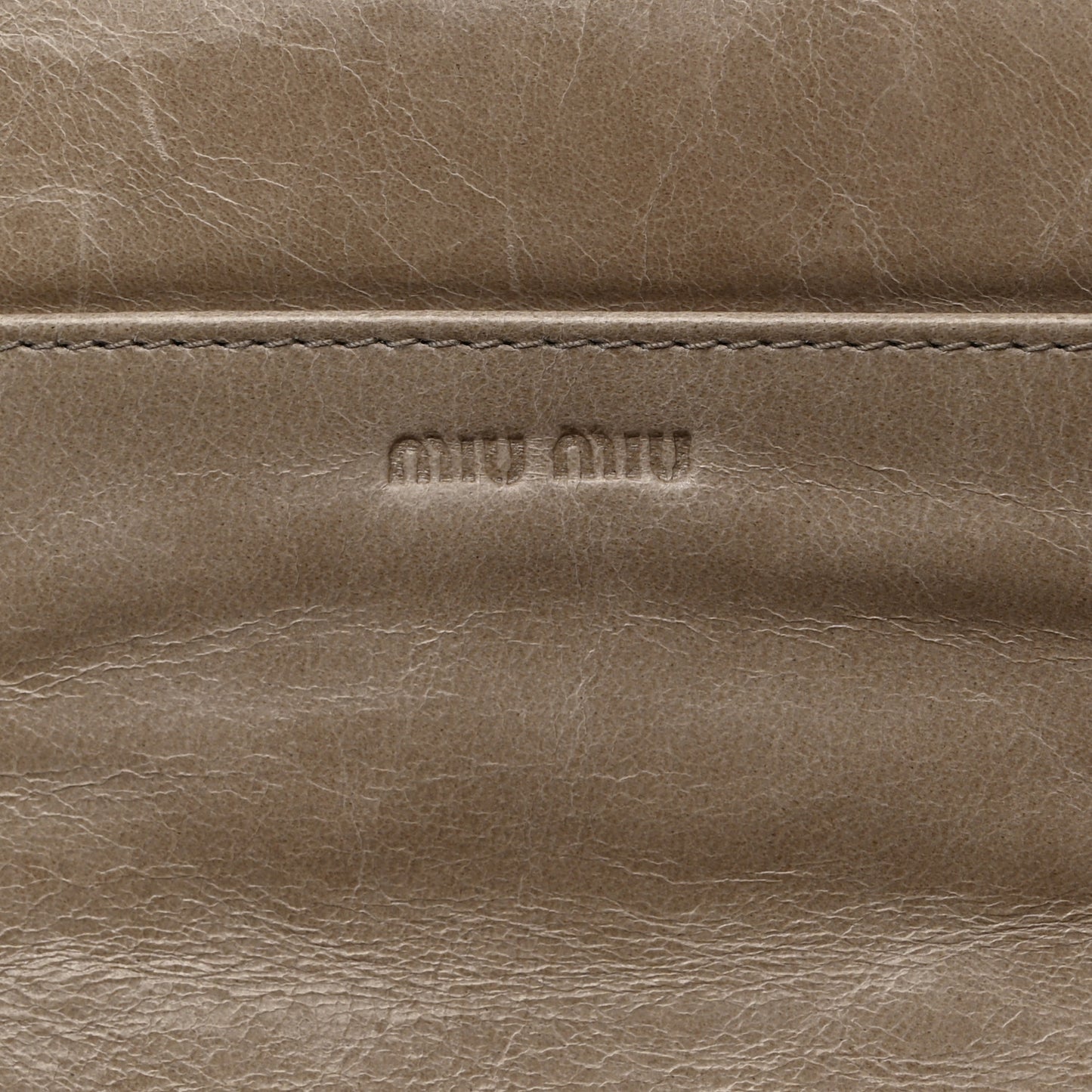 Nappa Matelasse Flap Wallet Pomice