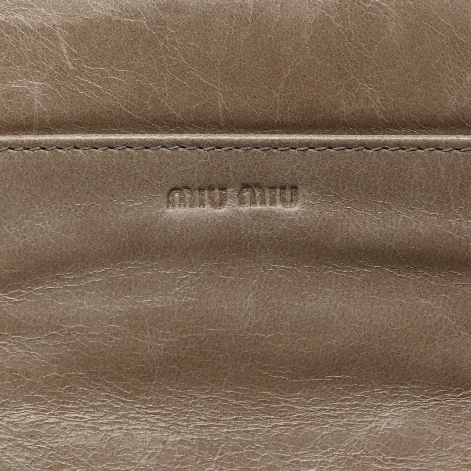 Miu Miu Nappa Matelasse Flap Wallet Pomice 6 of 8