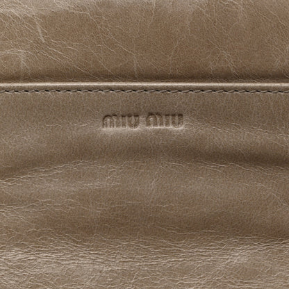Miu Miu Nappa Matelasse Flap Wallet Pomice 6 of 8