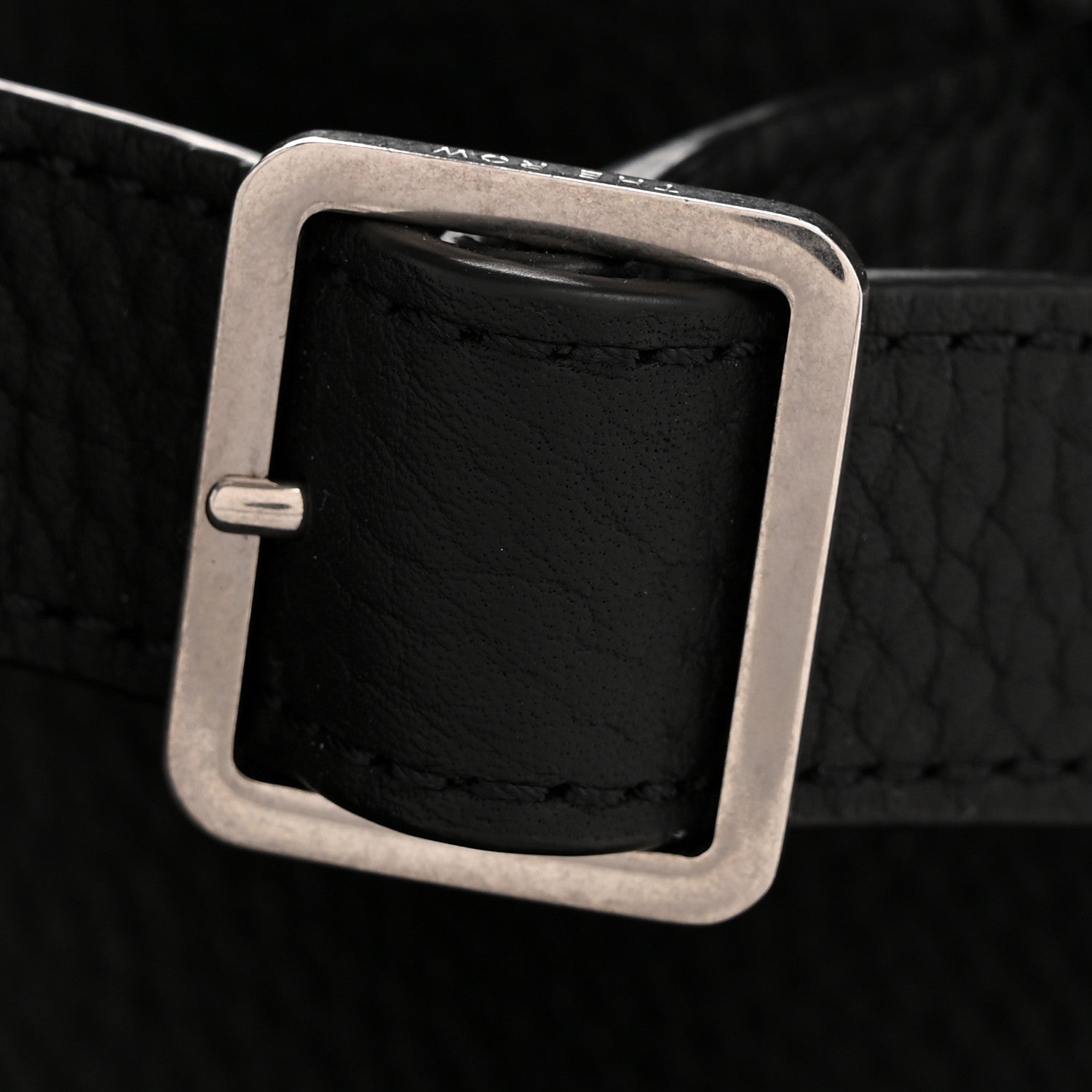 The Row Matte Grained Calfskin Margaux Shoulder 12 Black 10 of 10