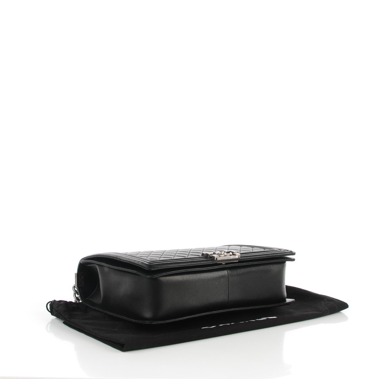 Chanel Lambskin Quilted Large Boy Flap Black 4 of 9