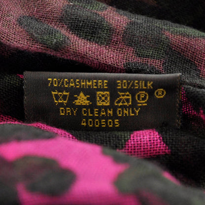 Louis Vuitton Cashmere Silk Leopard Blurry Leo Stole Kaki 6 of 7