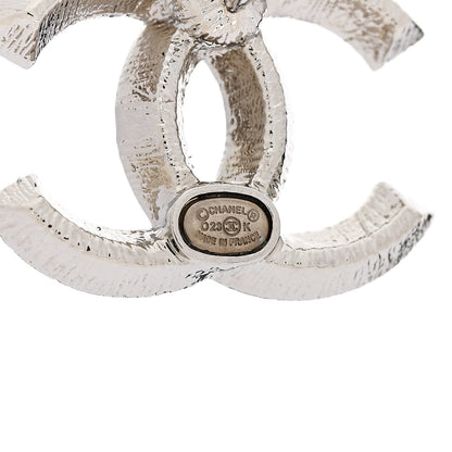 Chanel Crystal CC Earrings Silver 4 of 5