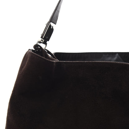 Balenciaga Suede Calfskin B Hobo Brown 17 of 18