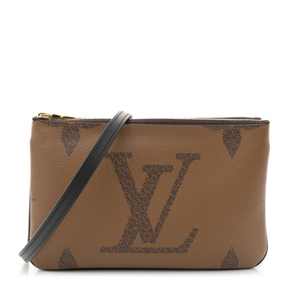 Louis Vuitton Reverse Monogram Giant Double Zip Pochette 1 of 12