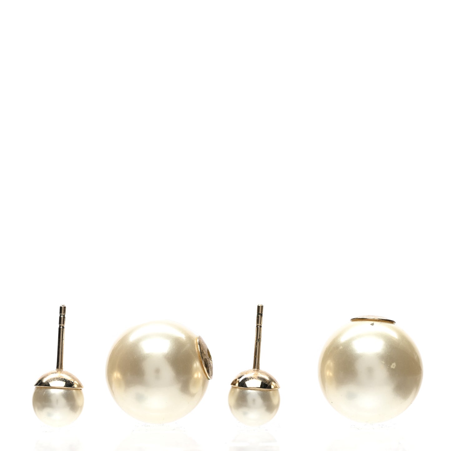 Pearl Mise En Dior Tribal Earrings Gold