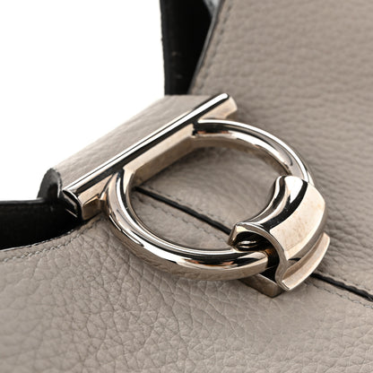 Salvatore Ferragamo Calfskin Margot Hobo Grey 12 of 13