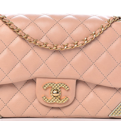 Chanel Calfskin Quilted Mini Rock The Corner Flap Pink 13 of 13