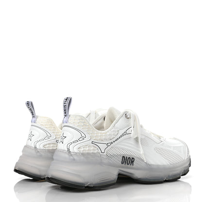 Christian Dior Matte Technical Fabric Mesh Dior Vibe Sneakers 37 White Silver 4 of 11