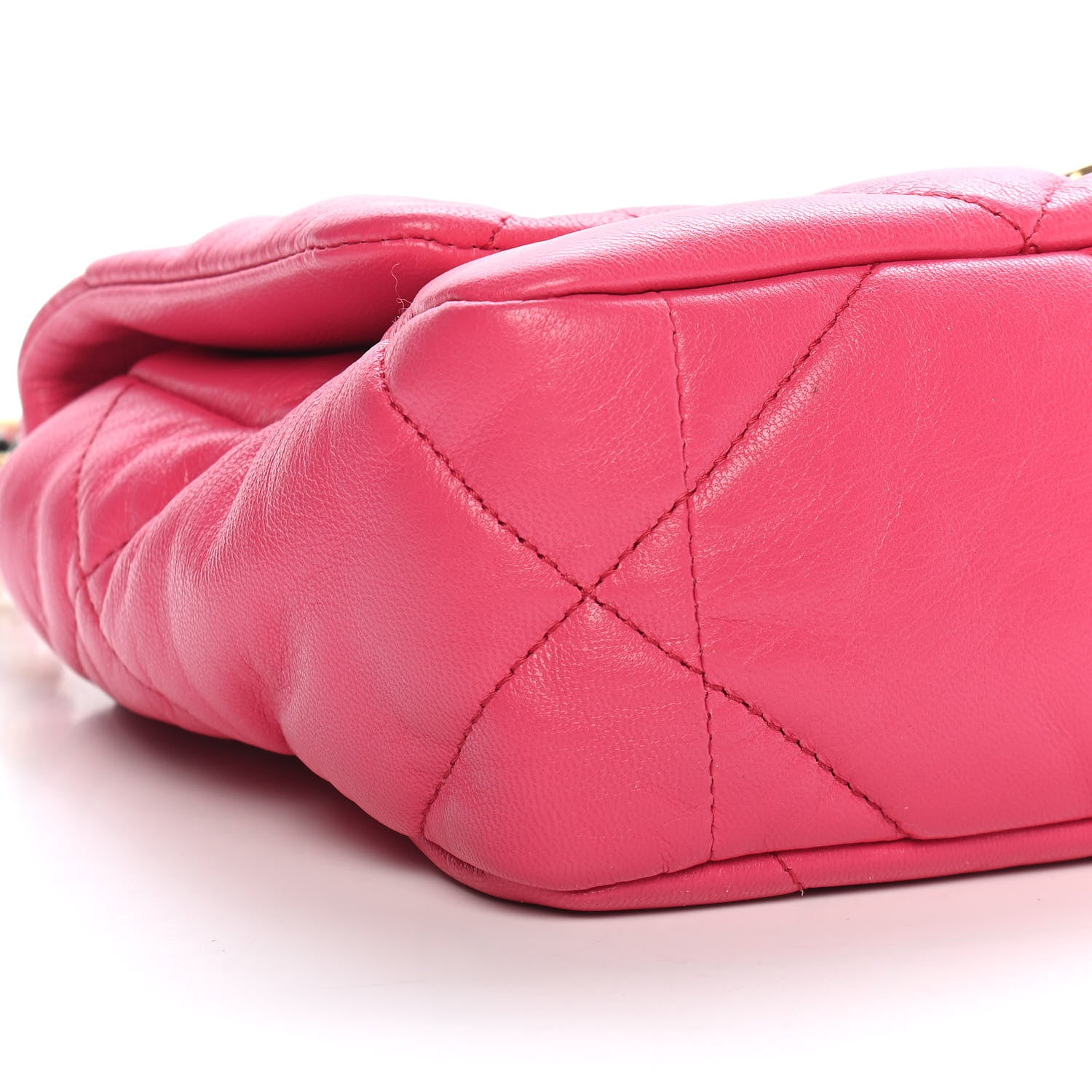 Chanel Goatskin Quilted Medium Chanel 19 Flap Pink 8 of 9