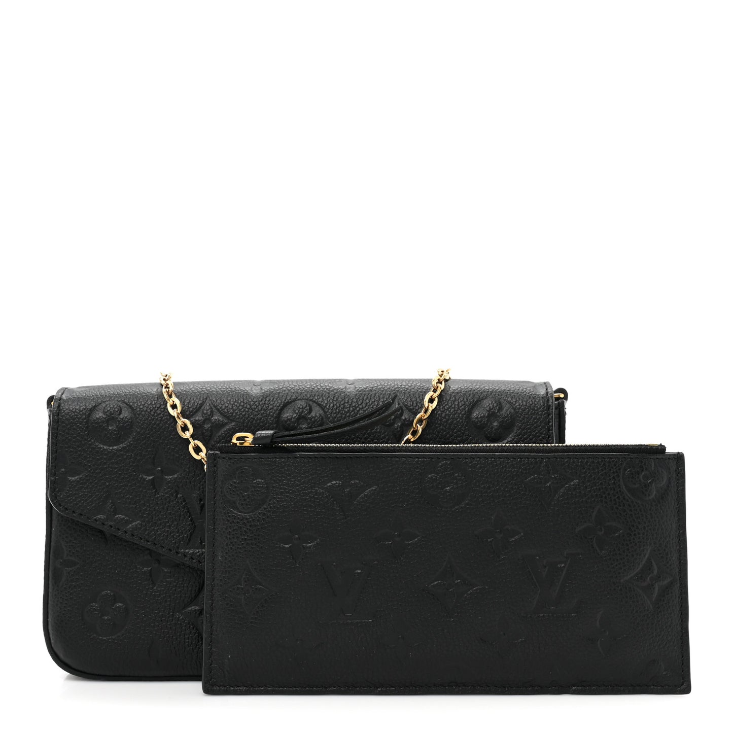 Empreinte Pochette Felicie Chain Wallet Black