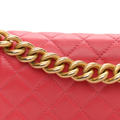 Chanel Caviar Quilted Medium Boy Flap Light Red 13 of 13