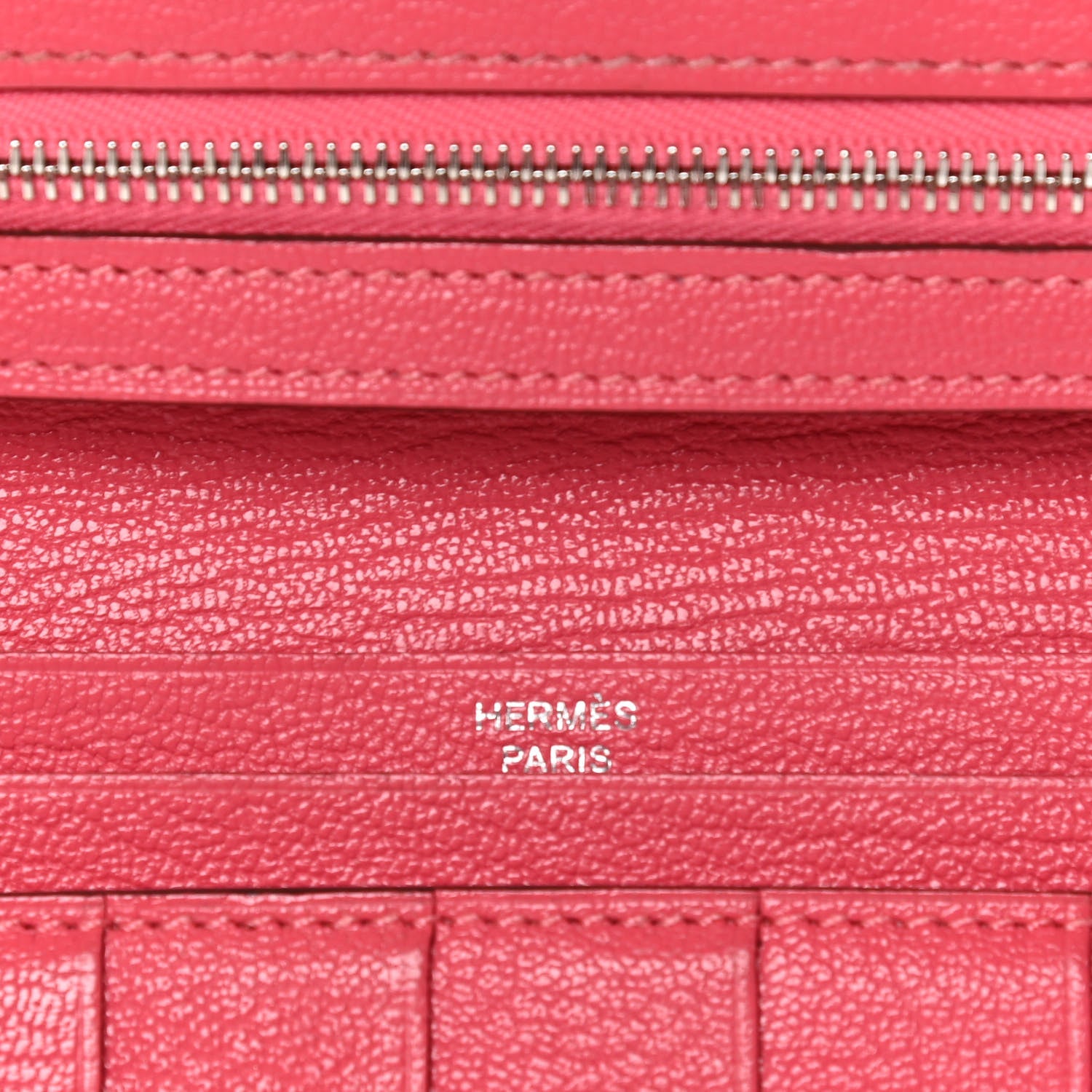Hermes Chevre Mysore Bearn Gusset Wallet Rose Azalee 7 of 16