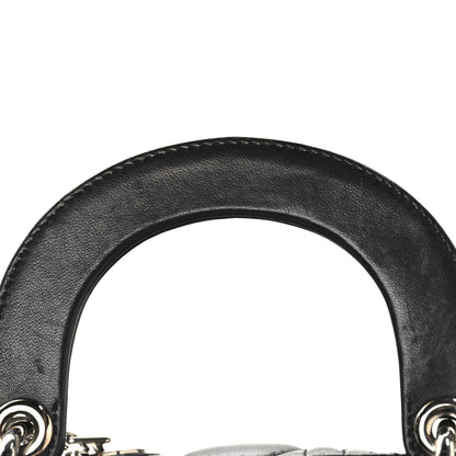 Christian Dior Lambskin Cannage Mini Lady Dior Black 12 of 14