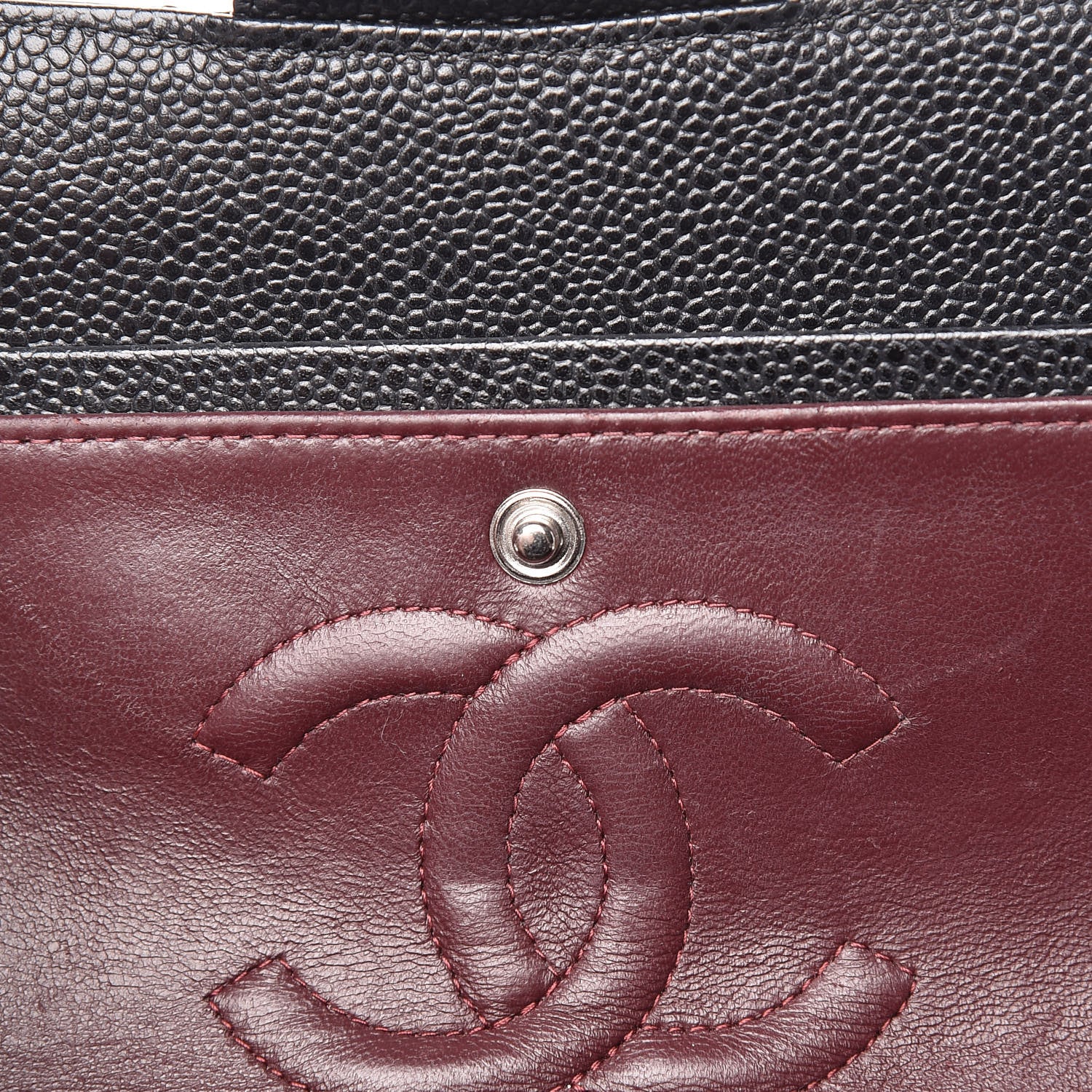 Chanel Caviar Quilted Medium Double Flap Black 9 of 23