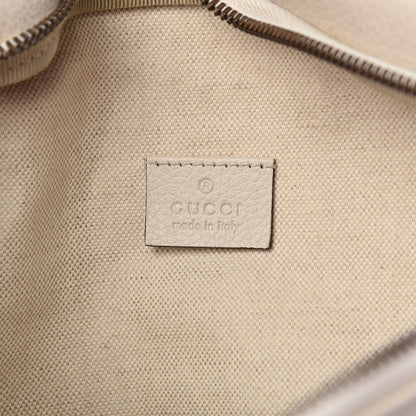 Gucci Grained Calfskin Logo Belt Bag White 6 of 10