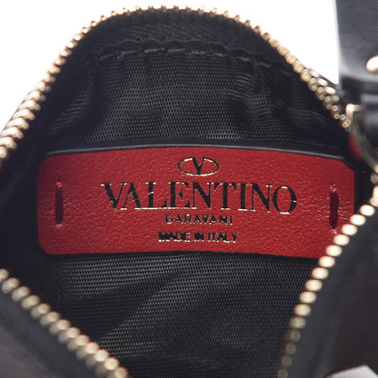 Valentino Garavani Calfskin VLTN Coin Purse Black 6 of 6