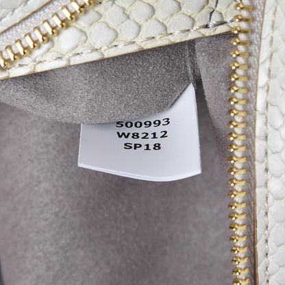 Stella McCartney Snakeskin Effect Star Patch Shoulder Bag Ivory 8 of 11