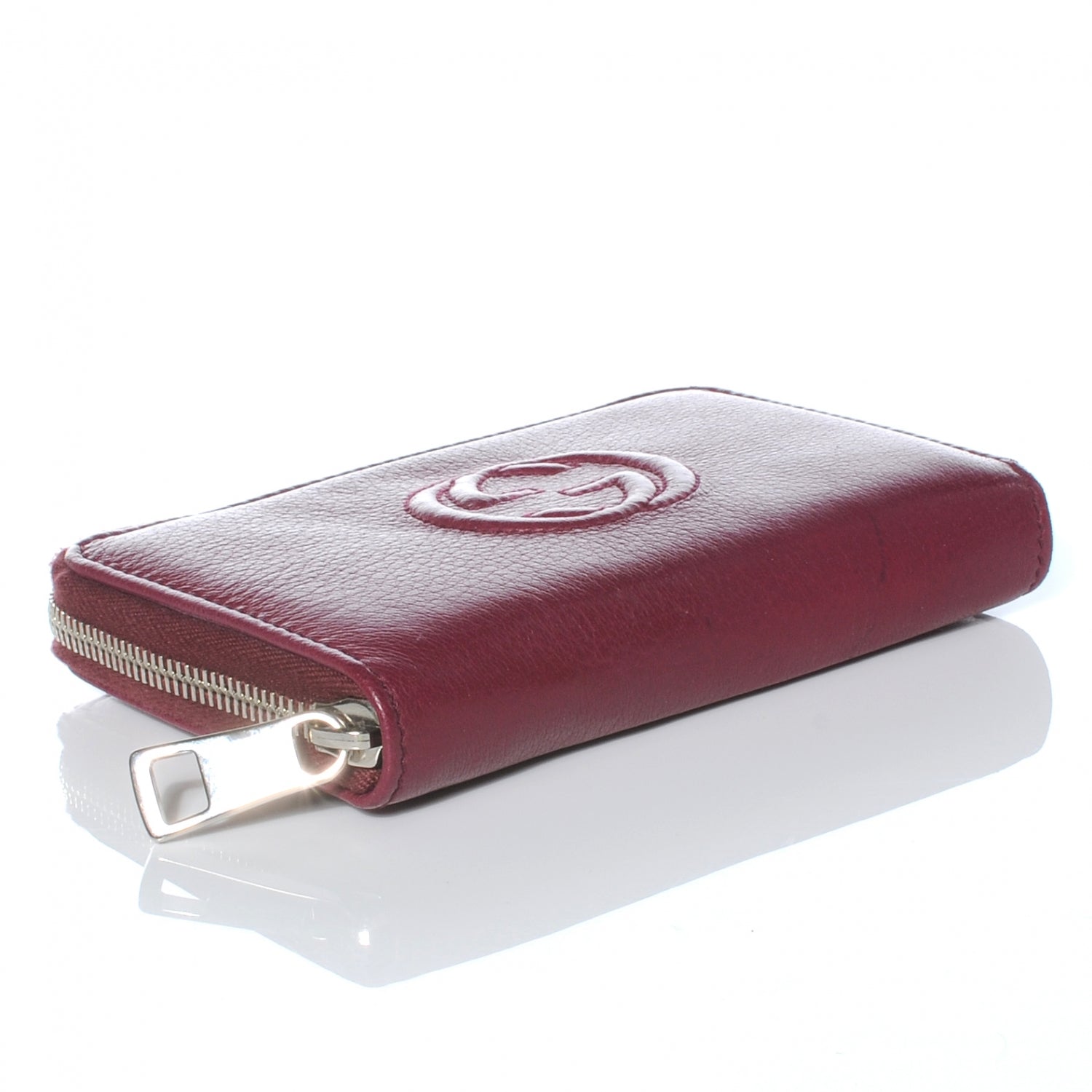 Gucci Calfskin Soho Compact Wallet Bordeaux 5 of 8