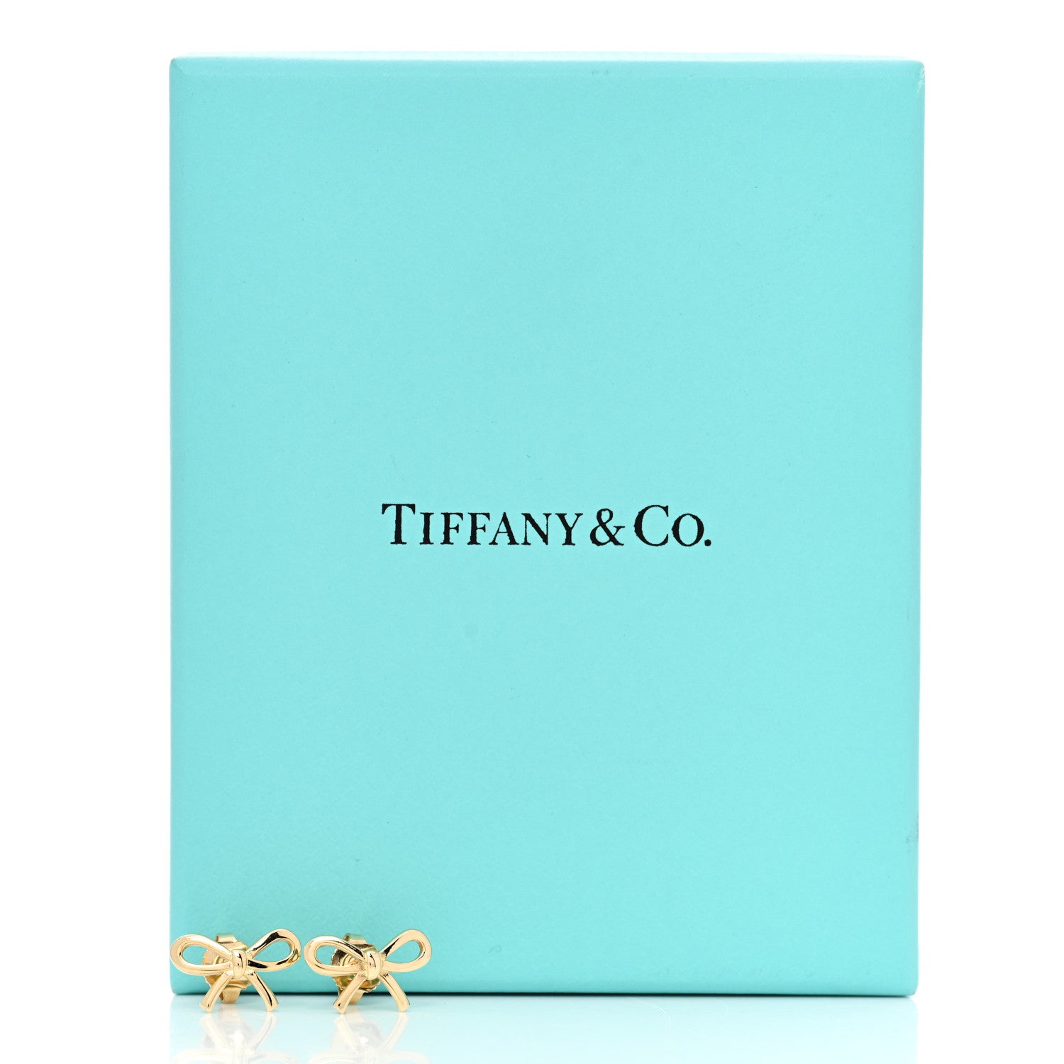 Tiffany 18K Yellow Gold Bow Earrings 5 of 5