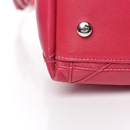 Christian Dior Lambskin Cannage Medium Granville Tote Fuchsia 16 of 17