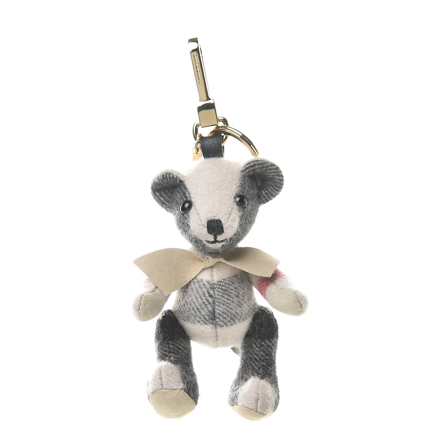 Cashmere House Check Thomas Bear Bag Charm Stone