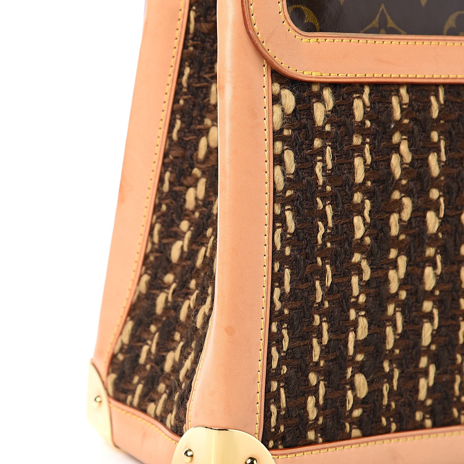 Louis Vuitton Monogram Ambre Tweedy Zip GM 14 of 19