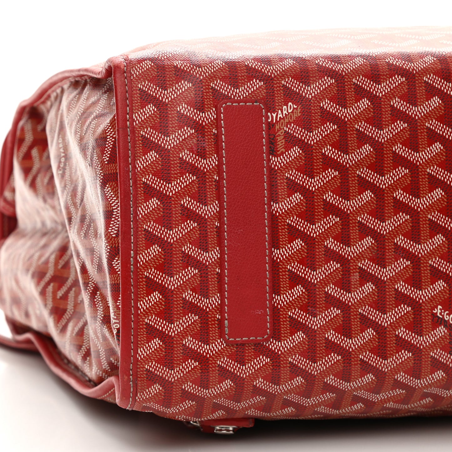 Goyardine Saint Leger Soft Briefcase Backpack Red