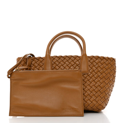 Bottega Veneta Nappa Intrecciato Mini Cabat Caramel 2 of 10