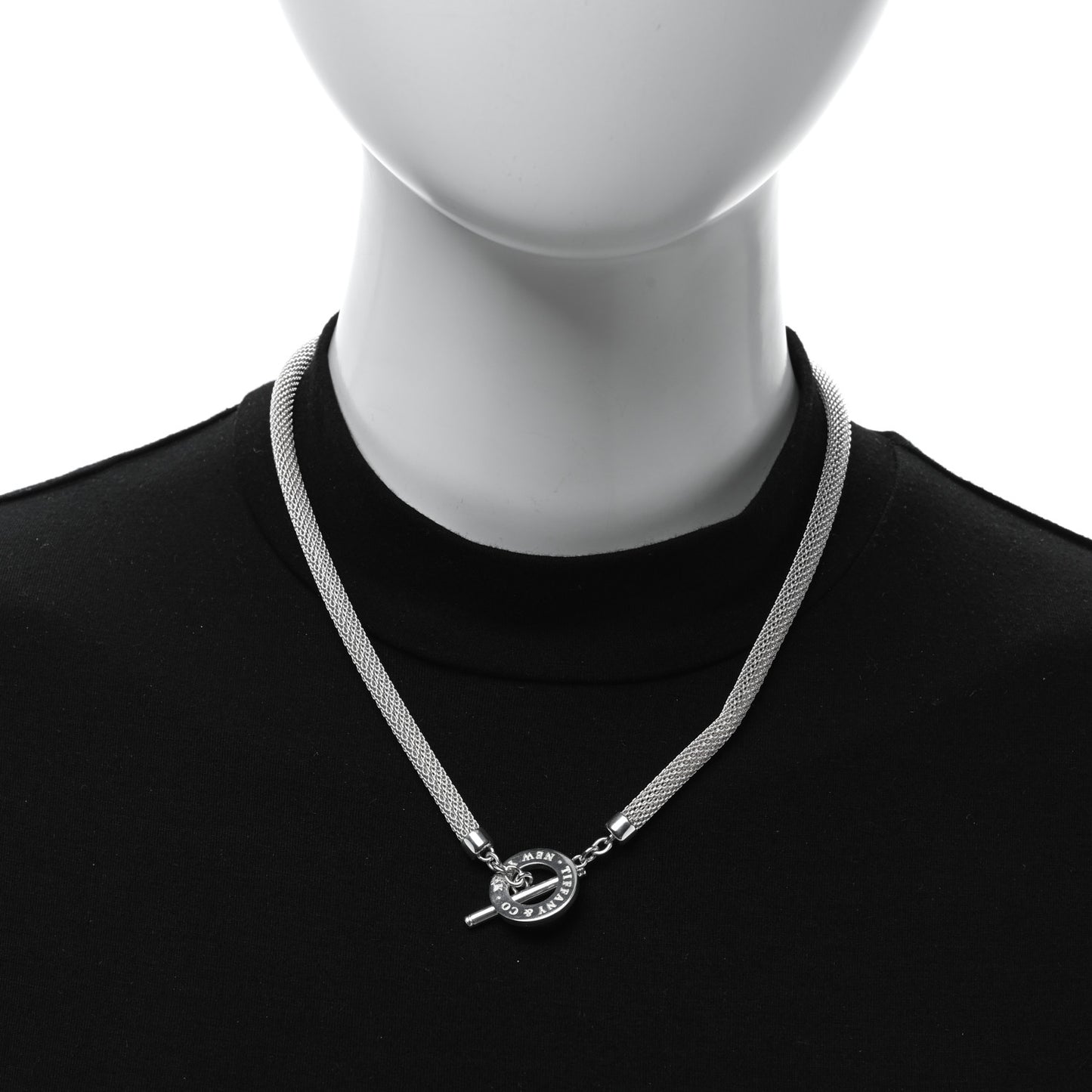 Sterling Silver Somerset Mesh Toggle Necklace