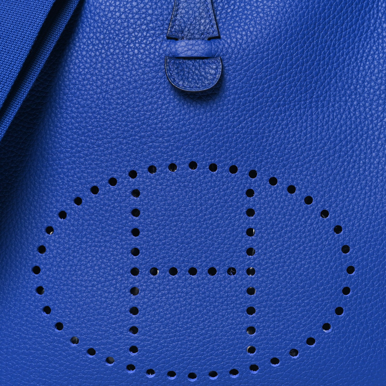 Hermes Taurillon Clemence Evelyne III PM Bleu Royal 8 of 11