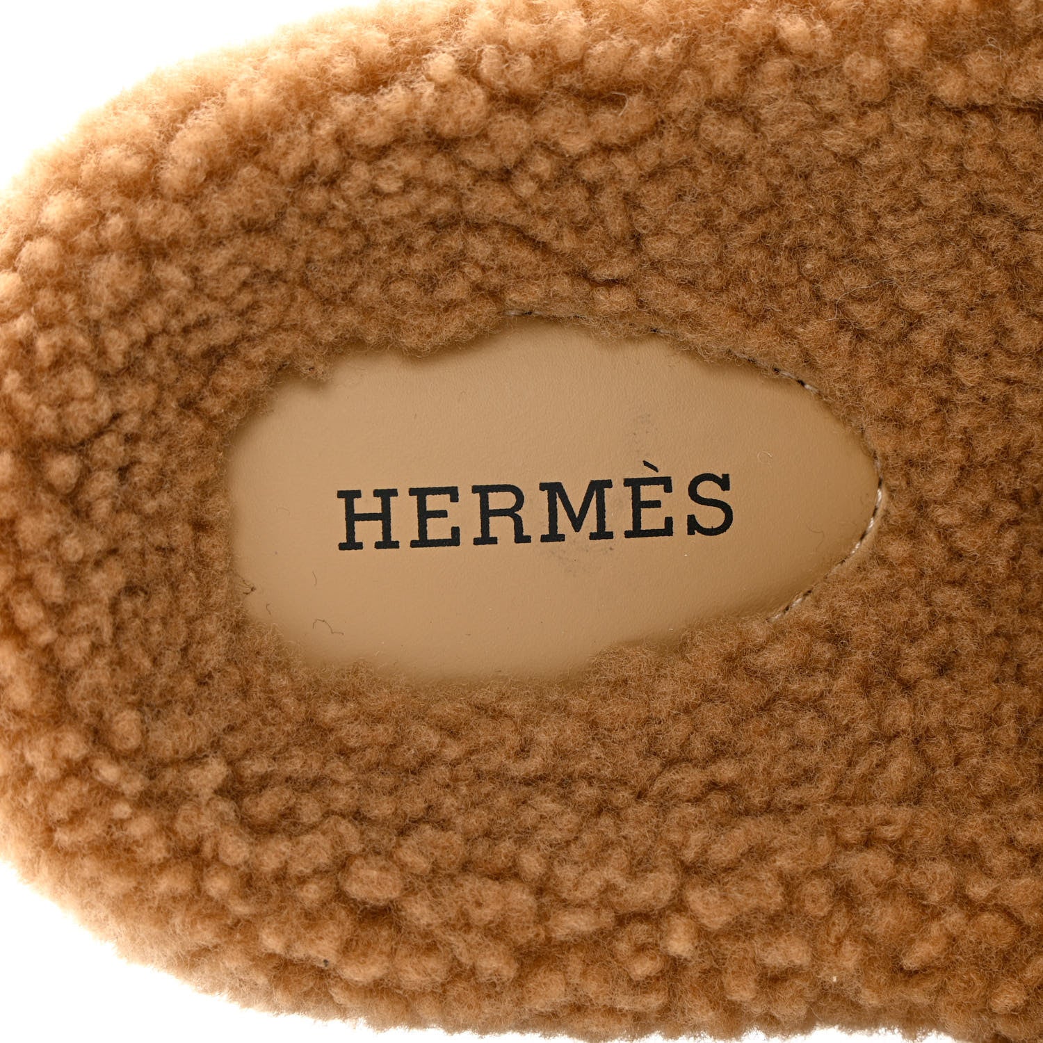 Hermes Woolskin Mens Chypre Sandals 42 Beige Gobi 6 of 8