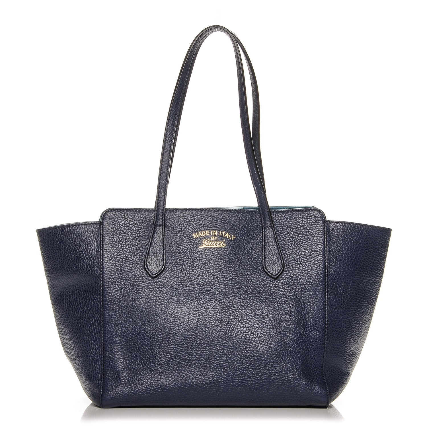 Gucci Dollar Calfskin Small Swing Tote Classic Marine Deep Cobalt 1 of 11
