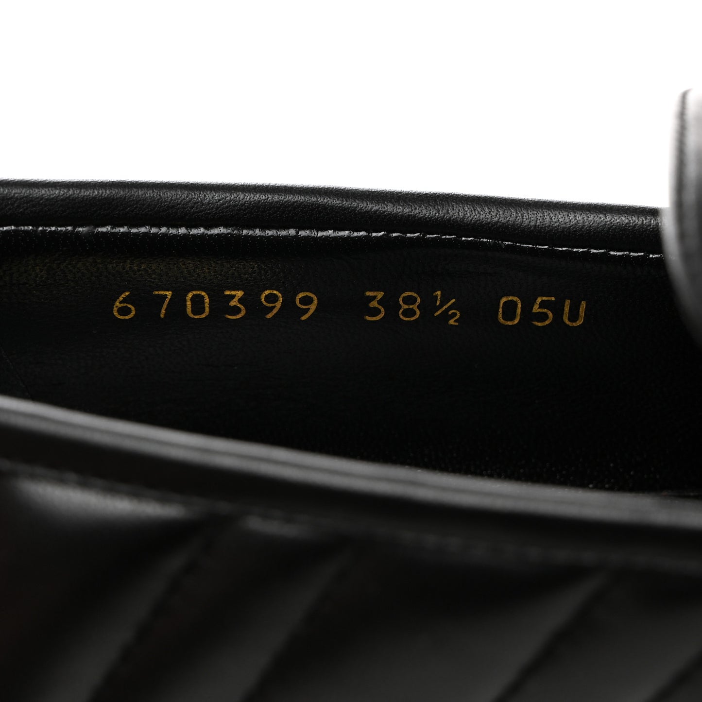 Nappa Matelasse Double G Marmont Loafers 38.5 Black
