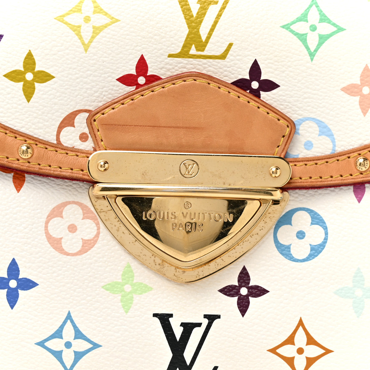 Monogram Multicolor Beverly MM White