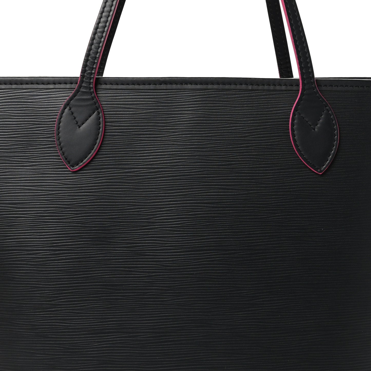 Epi Neverfull MM Black Hot Pink