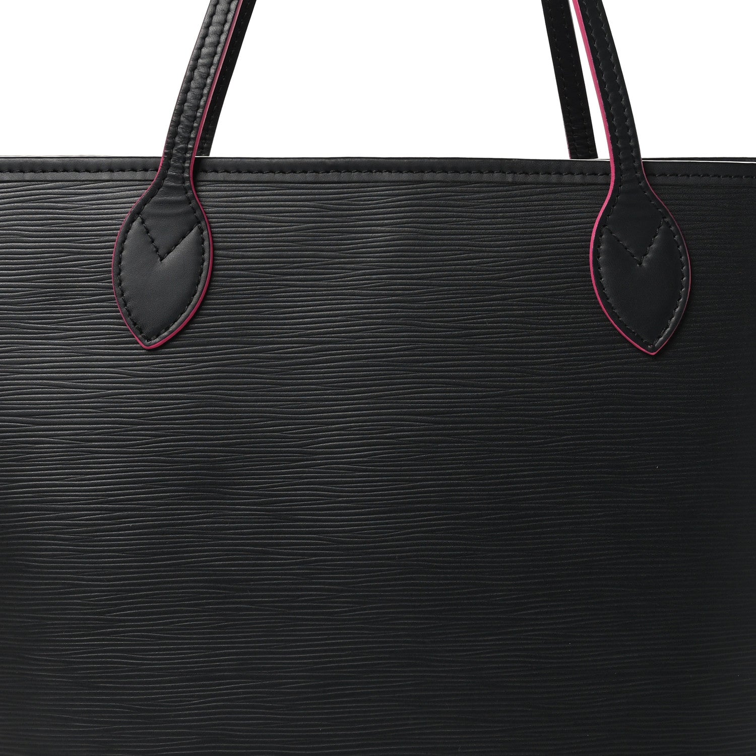 Louis Vuitton Epi Neverfull MM Black Hot Pink 8 of 11