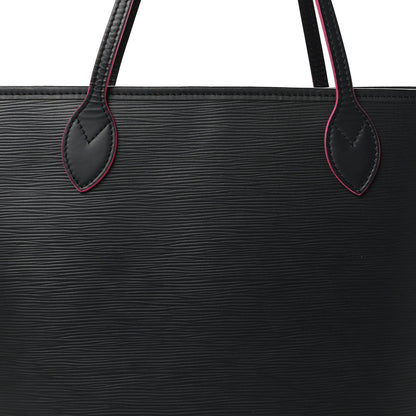 Louis Vuitton Epi Neverfull MM Black Hot Pink 8 of 11