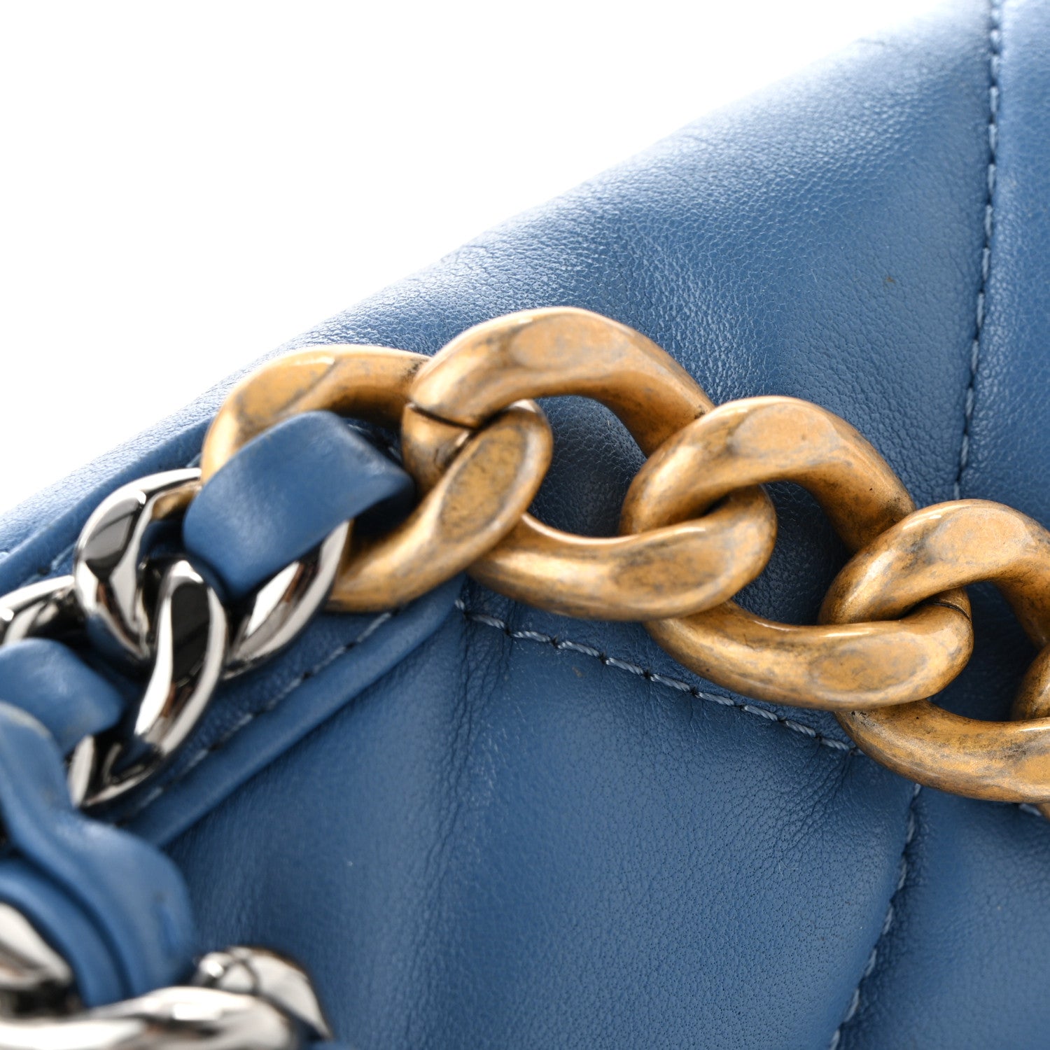Chanel Lambskin Quilted Medium Chanel 19 Flap Blue 1890880